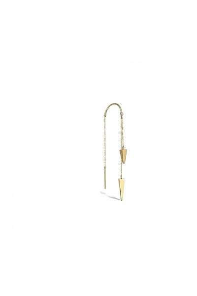 Sandra Ferretti 14K Yellow Gold Piercing Earring, 1.28g
