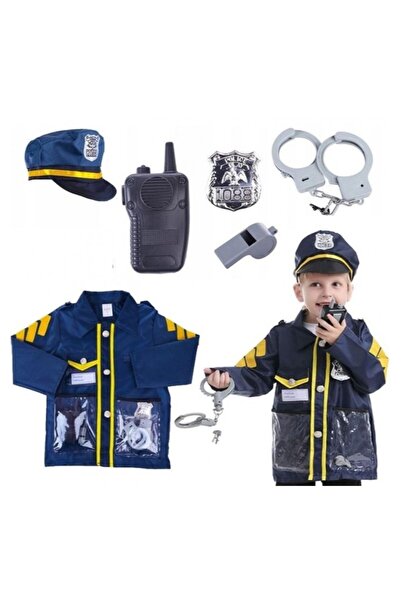 SyaMAG Costum politist copii cu accesorii, 4-8 ani