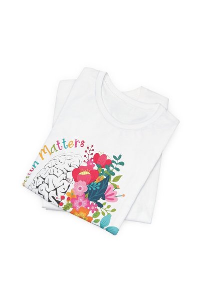 Tubinyoo Mental Health Matters Patterned Unisex Oversize T-Shirt