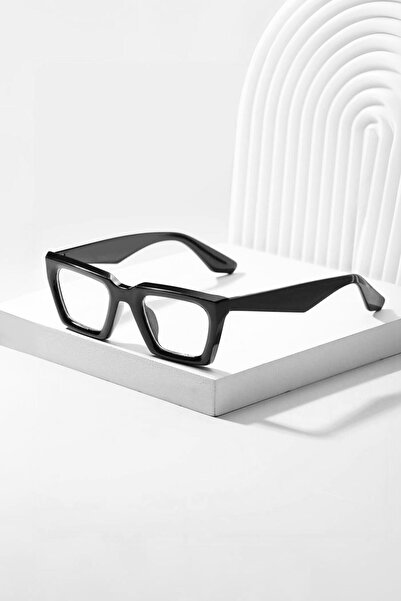 REN EYEWEAR نظارات شاشة شفافة ذات إطار سميك من ديبرا مع حماية من الضوء الأزرق