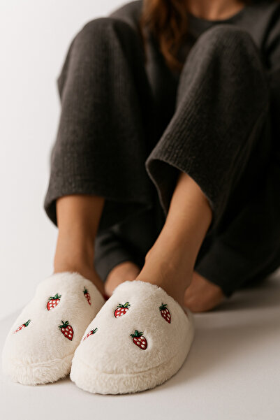 StWenn Пухнасті фігурні тапочки для жінок, не шурхотять, легкі, м'яка підошва