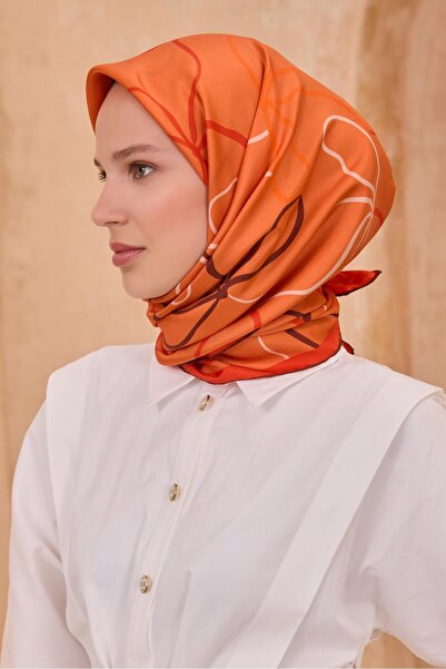 Belli Μαντήλι Twill Μετάξι - 4113-81 Πορτοκαλί