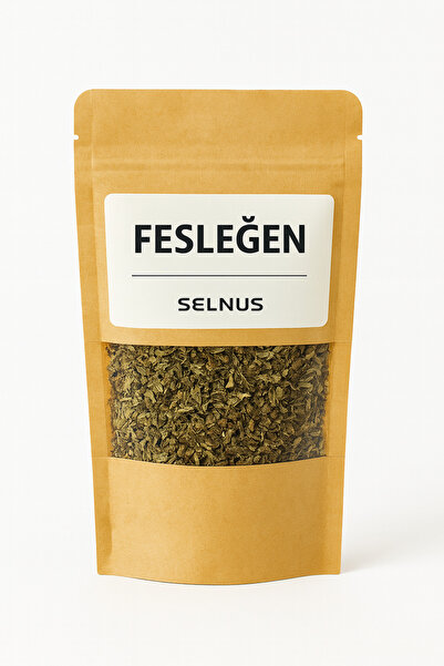 SELNUS Kuru Fesleğen 50 Gr (Ocimum basilicum) - Doğal Yaprak - Işınlanmamış B...