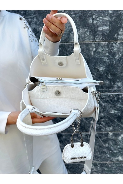 Just Polo Original Women's New Season 3 Compartment Luxury Soft Leather Adjustable Cross Strap Stylish Shoulder Bag
