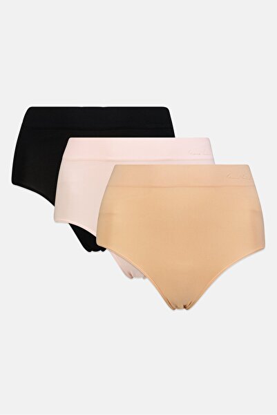 Gloria Vanderbilt ملابس داخلية نسائية بدون درزات، 3 قطع، شعار العلامة التجاري...