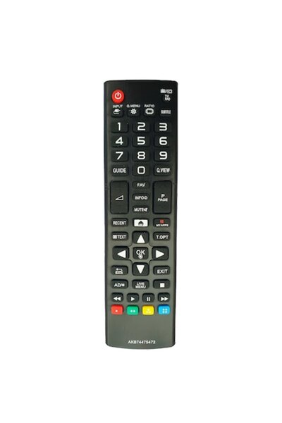 ElectriX Telecomanda pentru LCD Smart LG AKB74475472, neagra + Suport pentru telecomanda, ElectriX, negru