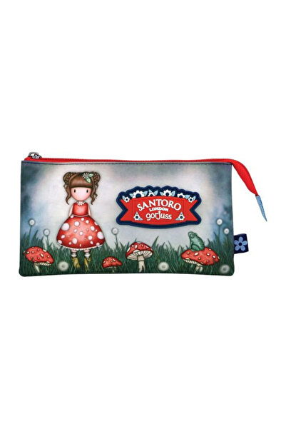 Santoro Gorjuss Little Mushroom 3 Bölmeli Kalem Çantası 1280GJ07