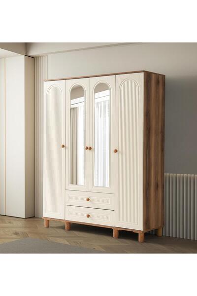 SUDEM MOBİLYA 4 KAPAKLI ÇOCUK VE BEBEK DOLABI