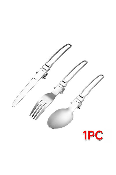 Choice1 Long knife set 1pc 1-10PCS Foldable Camping Forks and Spoons Set Stai...