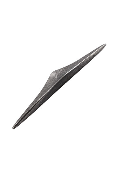 Badem10 Mâner metalic de culoare argintiu antic 96 mm - 9,6 cm Sertar de mobilier Dulap de bucătărie Mânere dulap Mâner