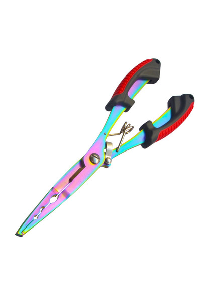 Choice كماشة صيد من الفولاذ المقاوم للصدأ بمقبض أحمر لإزالة خطاف الصيد ومقاوم...