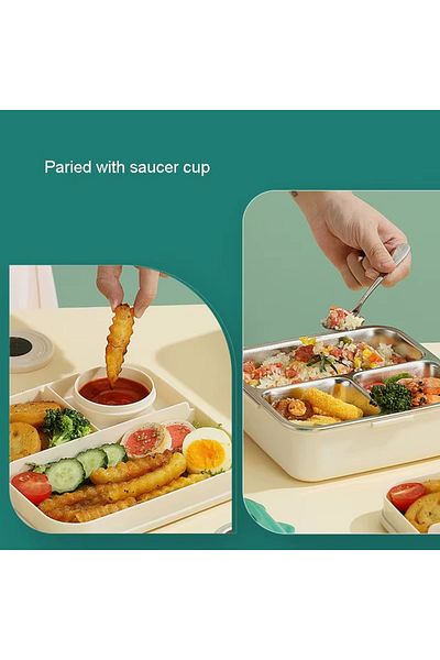 Mobcos Cartoon School Lunch Box Leakproof 304 Stainless Steel Household Fashion Kids
