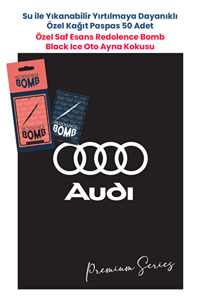 BALKAN AMBALAJ Suya Dayanıklı Audi Oto Paspas Kağıdı Siyah 50 Adet - 35x50cm ...