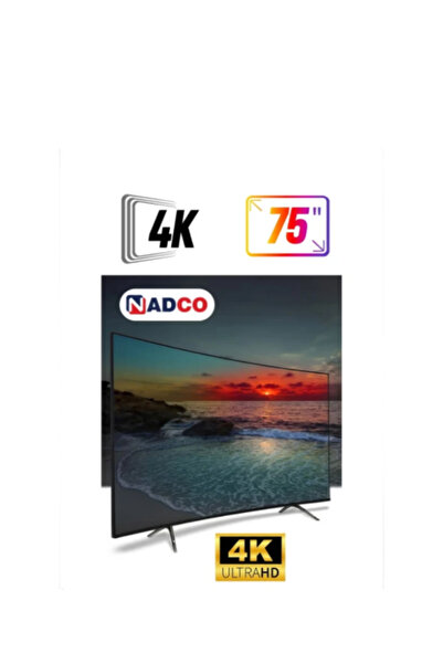 Nadco تلفزيون ذكي مسطح 75 بوصة - WebOS - 4K Ultra HD - NC-75T4K