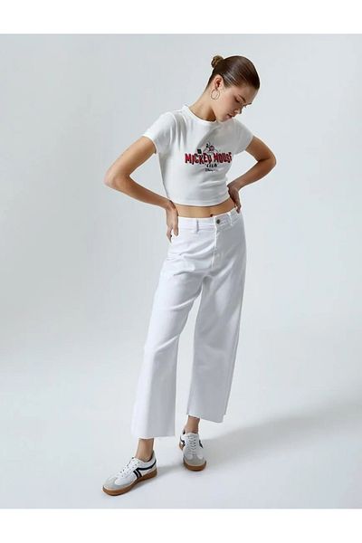 Linarose White Palazzo Pants Short Wide