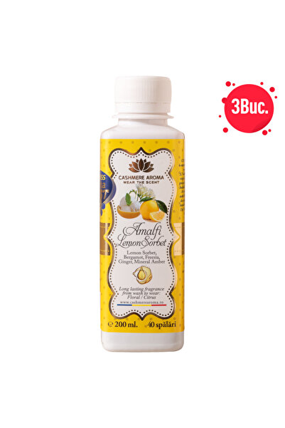Cashmere Aroma Set 3 bucati- PARFUM RUFE 200ML AMALFI LEMON SORBET 40 SPALARI