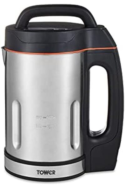 Tower T12031 Soup Maker with Stainless Steel Jug and Blade, LED Panel, Intelligent Control System, 1