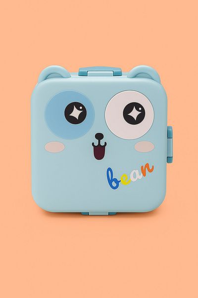 Mobcos Cute Animal Shape Kid Food Container square Cartoon Stainless Steel Bento Lunch Box Microwavable