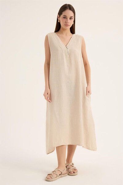 HomeStore Rochie fără mâneci din in