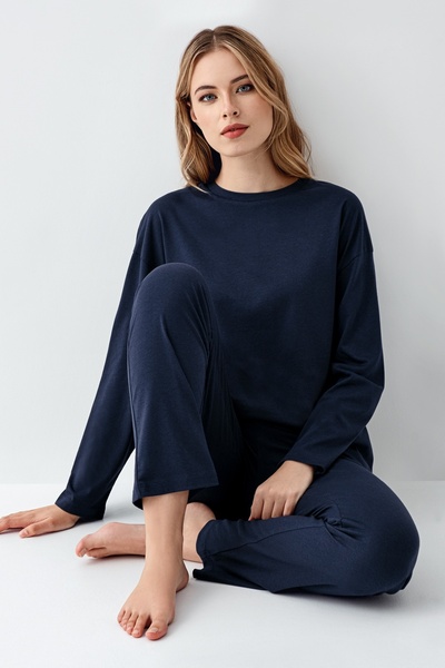 Arnetta Kadın Modal Sade Kışlık Pijama Takımı