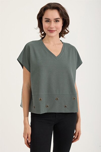 HomeStore Футболка з розрізом на подолі