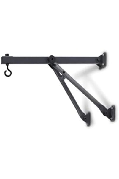 Generic Heavy-Duty Wall Mount Bracket for Boxing Bag, Foldable Design, Black
