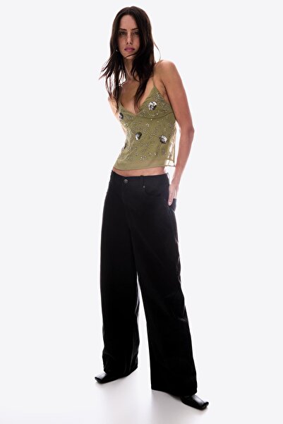 Bershka Parıltılı işlemeli askılı top