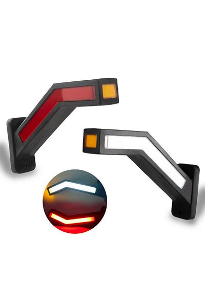 OEM Set lumini de gabarit, LED complet, semnalizare dinamică, design unic, 3 funcții, 12-24V, universal