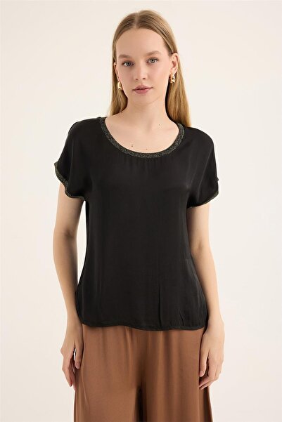 HomeStore Bluză cu nervuri argintii