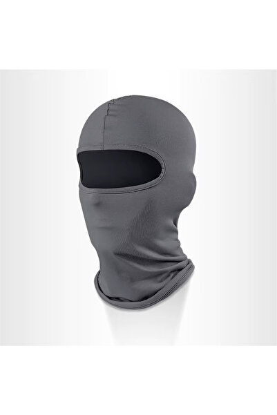 FIXATO Cagulă pentru motocicletă, unisex, protecție UV, elastică, material respirabil, mărime universală, gri