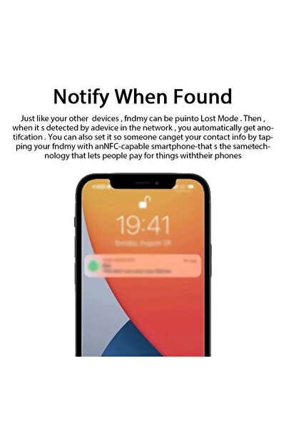 FIXATO Mini GPS Tracker, real-time location, Apple Find My compatible, waterproof, for cars, luggage, black