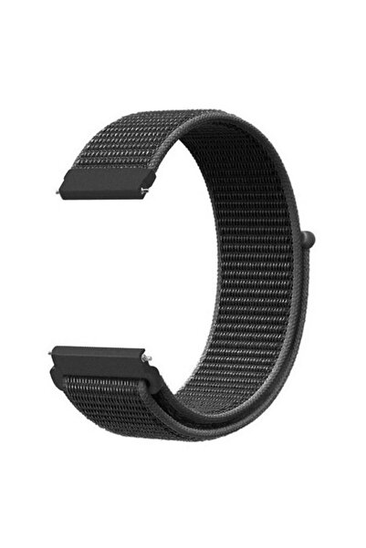 Apsuwa Honor Choice Band 20mm Kordon Kayış Kumaş Cırt Cırtlı 20/CRT Siyah