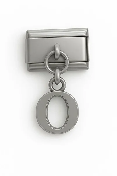 Takı Dükkanı Italian Dangle Letter Stainless Steel Bracelet Charm Scb64