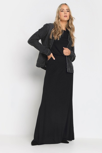 Stil Diva Plus Size Lycra Long Skirt with Pockets 194938