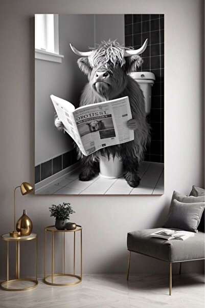 özkacar FUNNY WC TOILET OX Home Wall Salon Salon de înfrumusețare Birou Magaz...