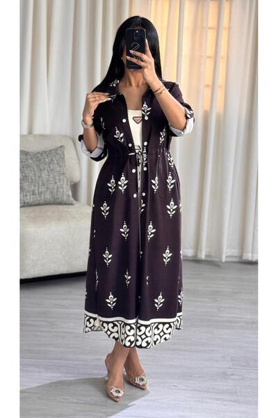SELSAL White dress with a midi cardigan