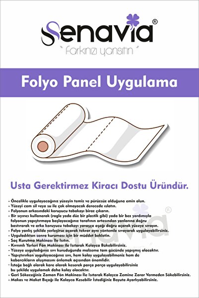senavia farkınızı yansıtın Düz Renkler Mobilya Masa Fayans Zemin Dolap Mutfak Kaplama Kendinden Yapışkanlı Folyo 122 x 100cm