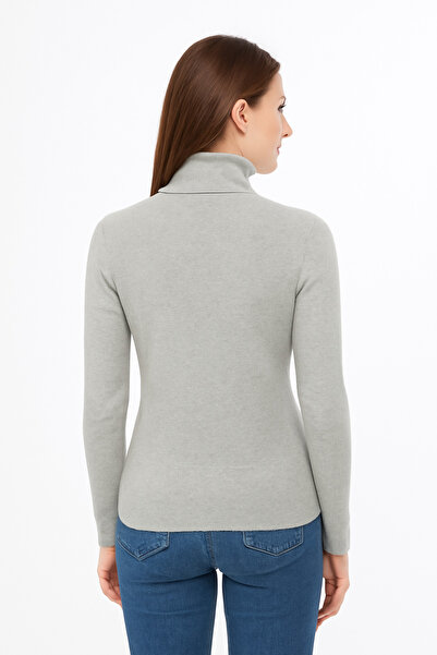 ribac Women's Full Throat Soft Textured Sweater