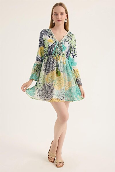 HomeStore Mercan Desenli Tunik