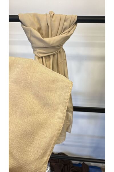 Butik SOFT ŞAL %100 DOĞAL VİSKON BEJ RENK