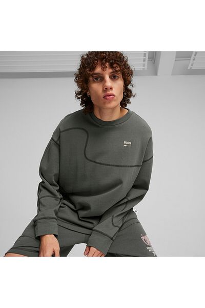 Puma Mens RE:COLLECTION Crew - Gray