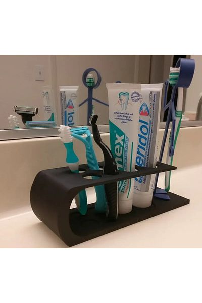 Plasfire Bathroom Accessory Toothbrush and Paste Holder