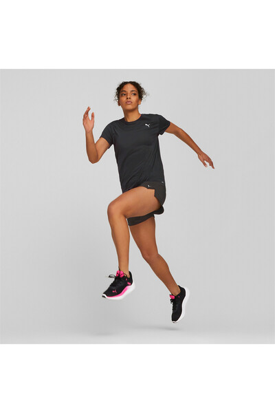 Puma Womens Favourite Short Sleeve Running Tee - Black
