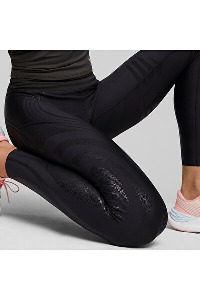 Puma Womens EVERSCULPT SHINE High-Waisted Full-Length Training Tights - Black