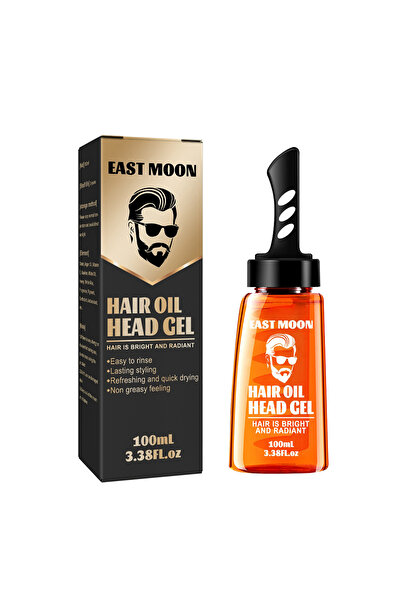 East moon جل شعر للرجال، مجموعة كريم تصفيف الشعر مع مشط واسع الأسنان للرجال 100 مل