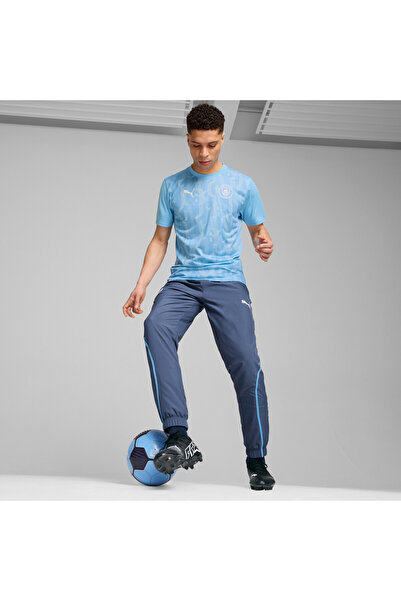 Puma Mens Manchester City Pre-match Woven Pants - Blue