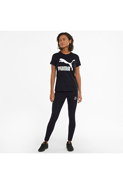 Puma Womens Classics Logo Tee - Black