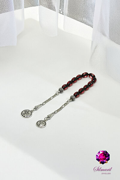 Silmaril Store مجموعة مسبحة العنبر من مجموعة ميرورلي - أزرق وأحمر - موديلات ف...