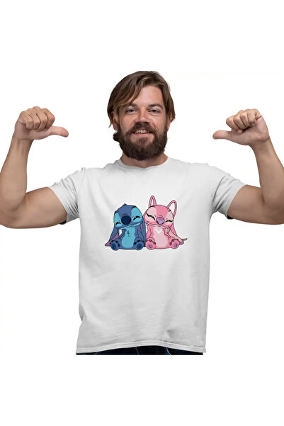 OEM Tricou Barbati Stitch Angel Experiment