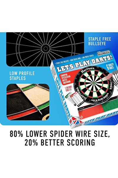 Harrows Unisex Adult Bristle Official Competition Championship Specification Dart Board - Black, One